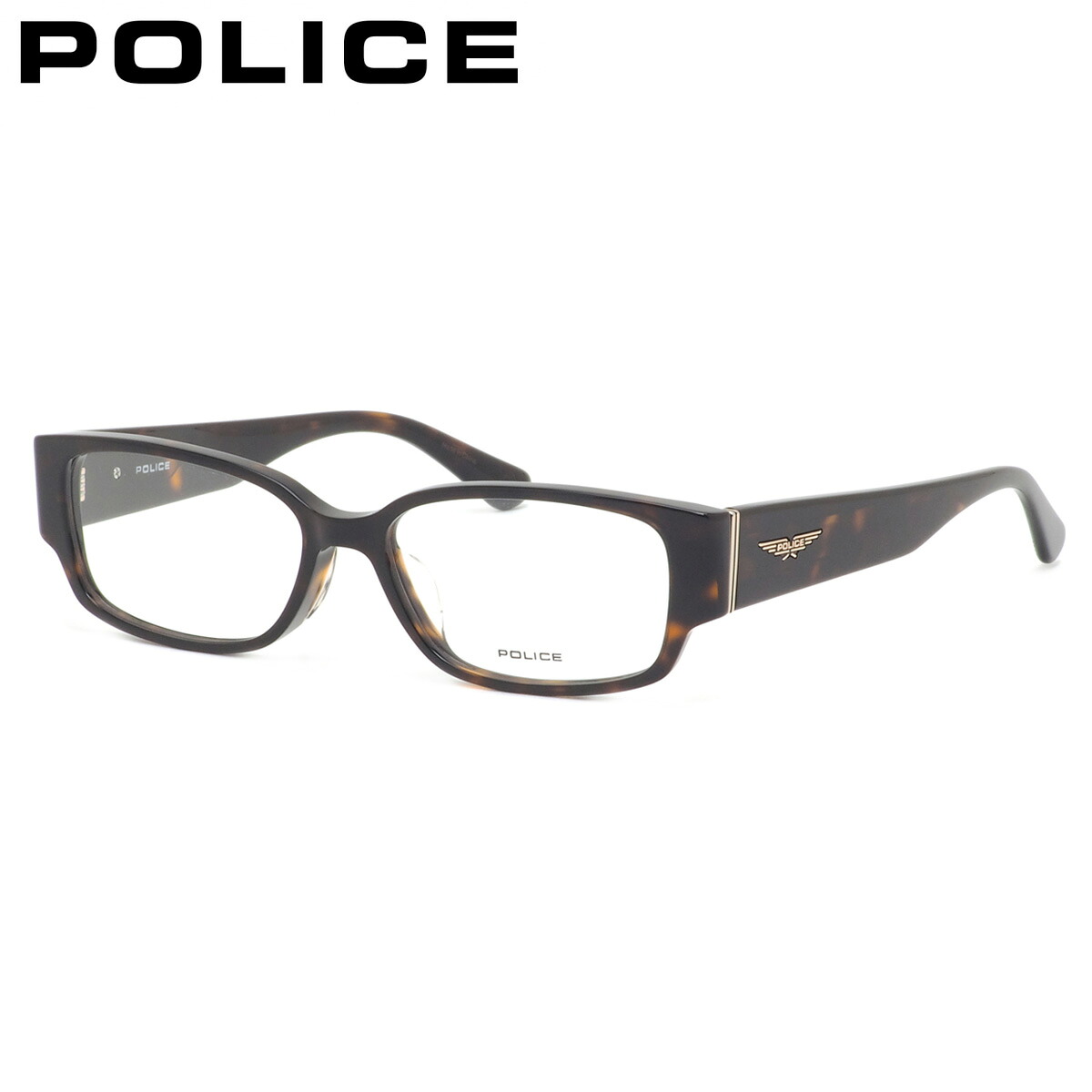 【楽天市場】ポリス メガネフレーム 国内正規販売店 VPLP36J 0710 54 POLICE べっ甲 伊達メガネ 度付き イタリア ...