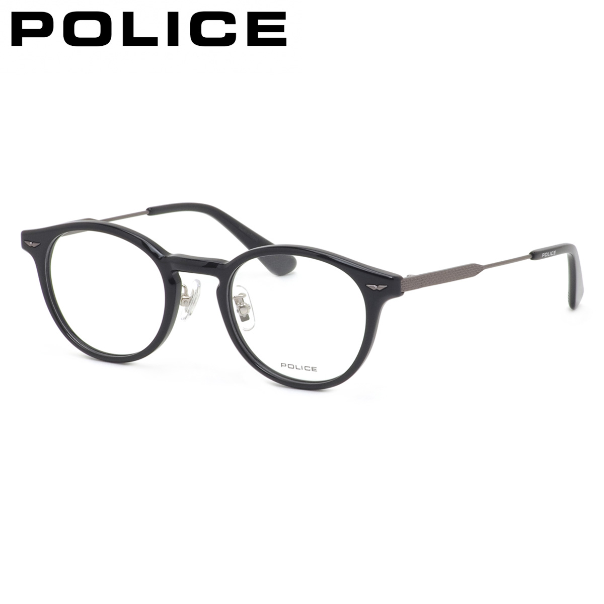ポリス メガネフレーム 国内正規販売店 VPLP40J 0700 47 POLICE 眼鏡 伊達メガネ 度付き イタリア ブランド 人気 おしゃれ メンズ レディース｜メガネ・サングラスのThat&rsquo;s