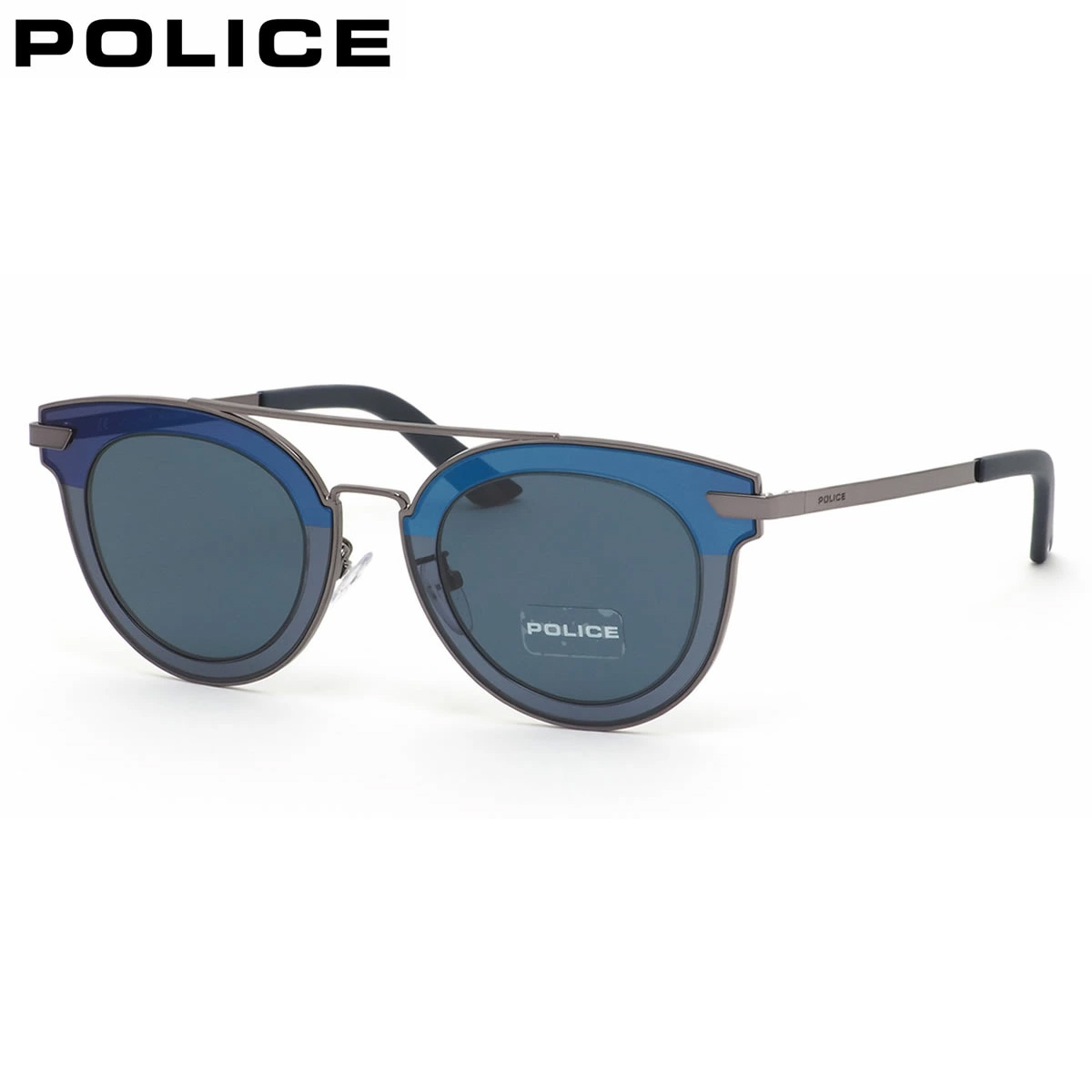 ポリス サングラス 国内正規販売店 SPL349M 0568 47サイズ HALO2 3段階構成 ボストン POLICE 度付き イタリア ブランド 人気 おしゃれ メンズ レディース