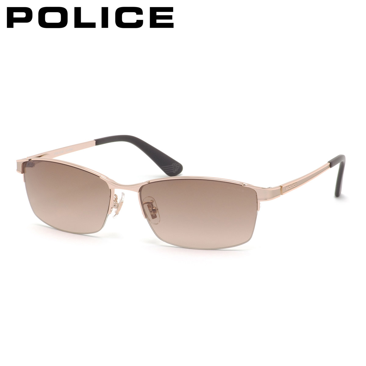 ポリス サングラス 国内正規販売店 SPLM29J 08FF 59 サングラス POLICE JET ジェット ナイロール ハーフリム チタニウム グラデーションレンズ POLICE 度付き イタリア ブランド 人気 おしゃれ メンズ レディース｜メガネ・サングラスのThat&rsquo;s 12,432円