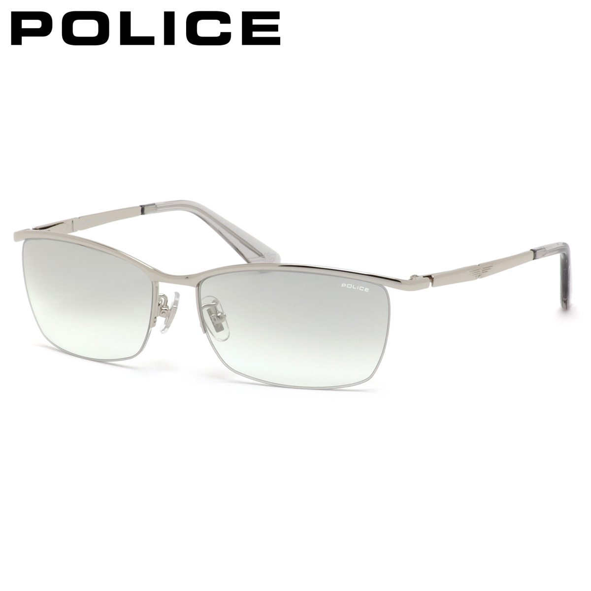 ポリス サングラス 国内正規販売店 SPLQ05J 583X 59 サングラス POLICE ORIGINS オリジンズ ナイロール チタン POLICE 度付き イタリア ブランド 人気 おしゃれ メンズ レディース