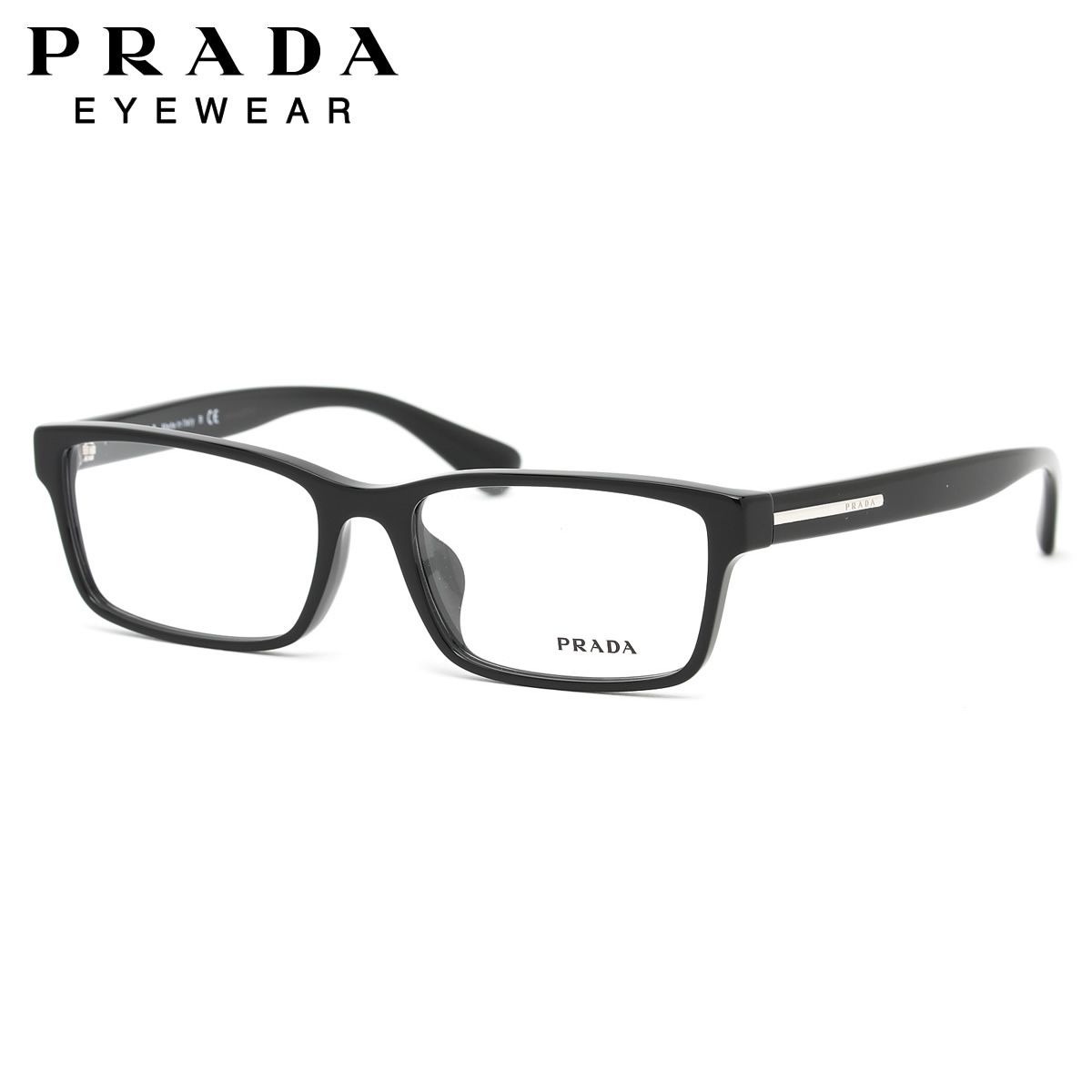 紺×赤 PRADA プラダ メガネ フレーム 国内正規品 伊達メガネ 老眼鏡