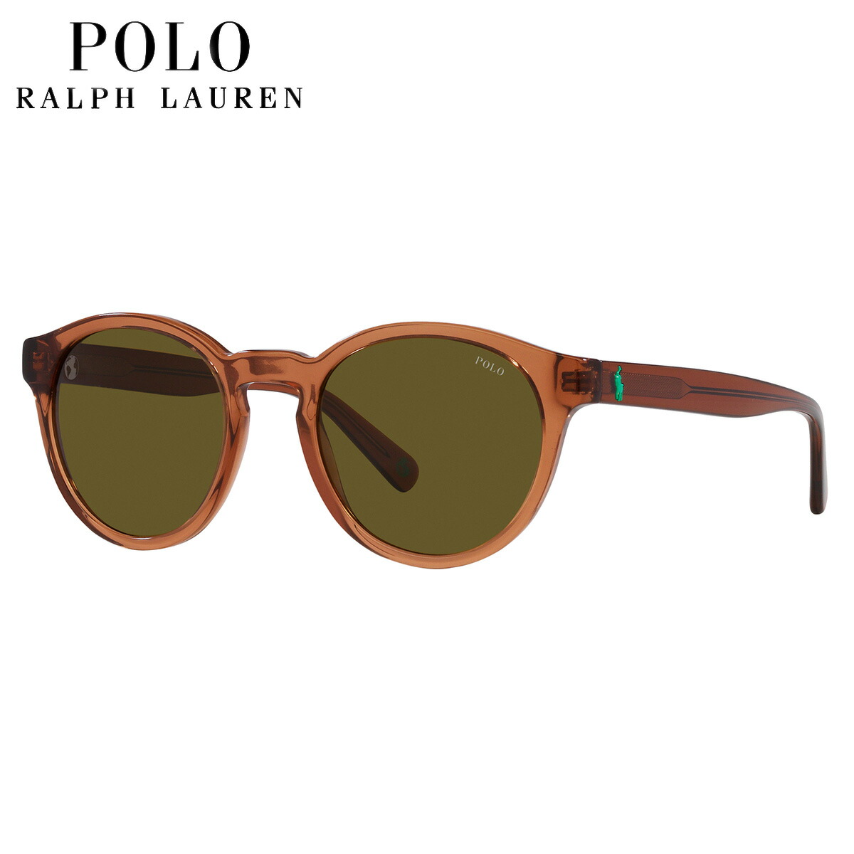 Polo Ralph Lauren ブラック サングラス Polo Ralph Lauren スクエアフレーム サングラス | ブラック