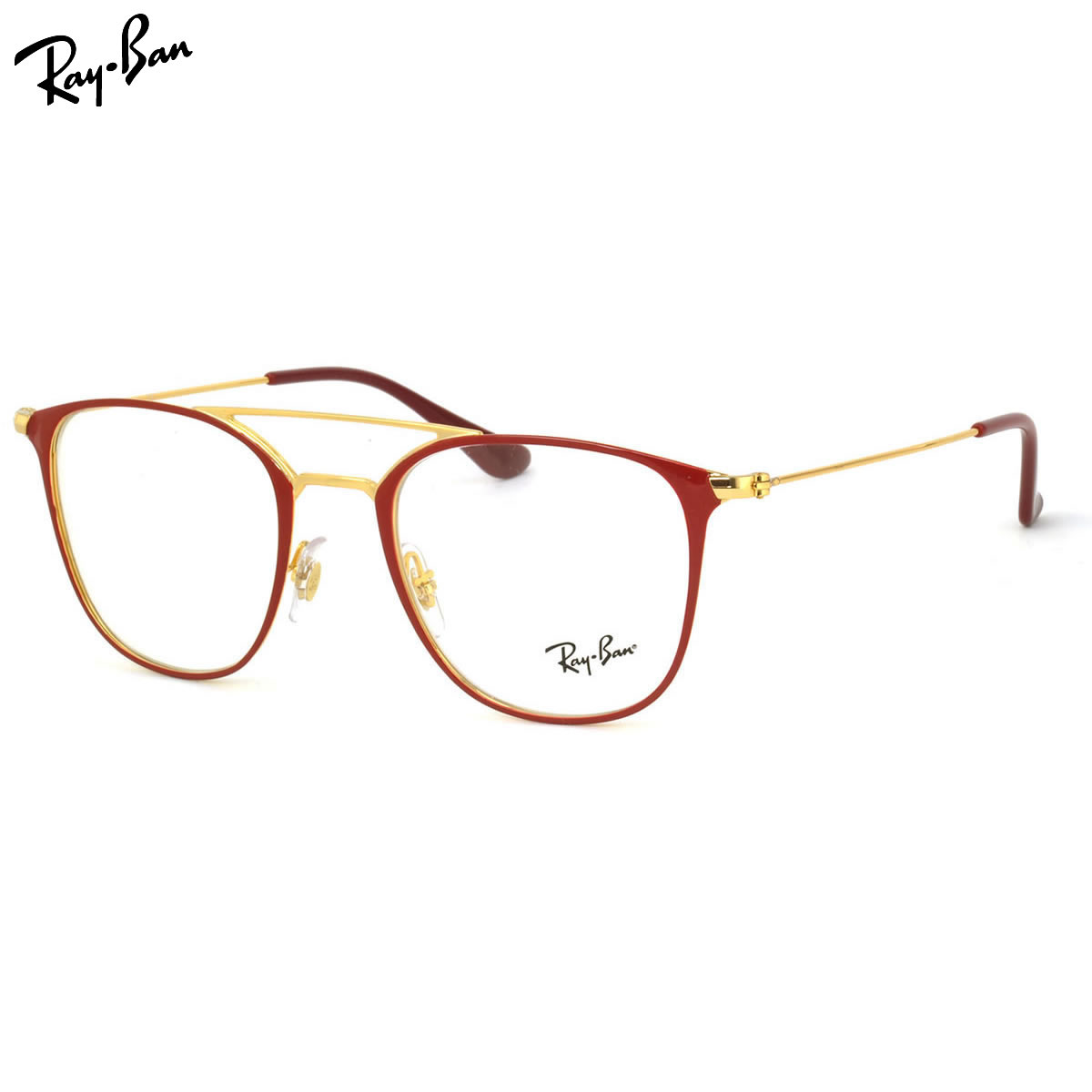レイバン メガネ フレーム Ray-Ban RX6377 2910 50サイズ ウェリントン ツーブリッジ レイバン RAYBAN 度数付き対応 メンズ レディース|メガネ・サングラスのThat’s