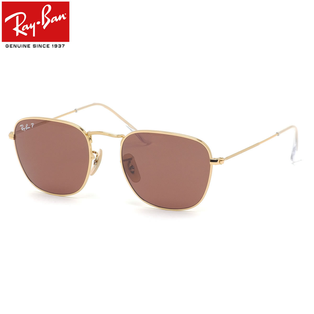 レイバン Ray Ban サングラス Rb3857 おしゃれ 9196af 51サイズ Frank フランク メンズ 9196 Af Frank 偏光 サングラス レッド In 偏光レンズ イタリー Italy Made メンズ ブラウン おしゃれ 度数付き対応 レディース