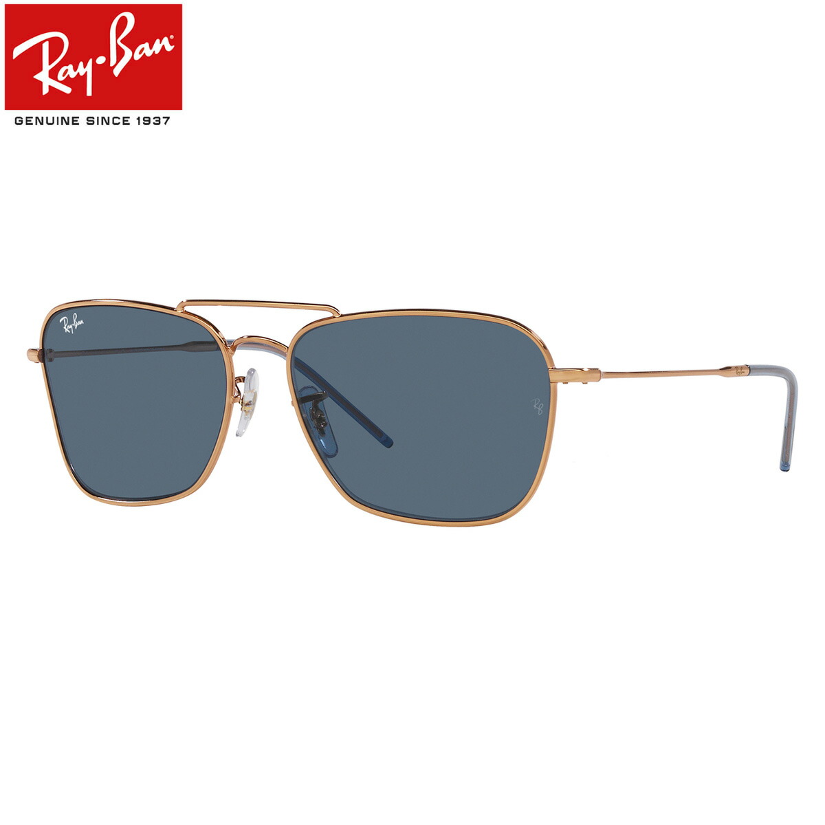 レイバン　CARAVAN REVERSE ガンメタル CARAVAN REVERSE Sunglasses in Gunmetal and Light Blue