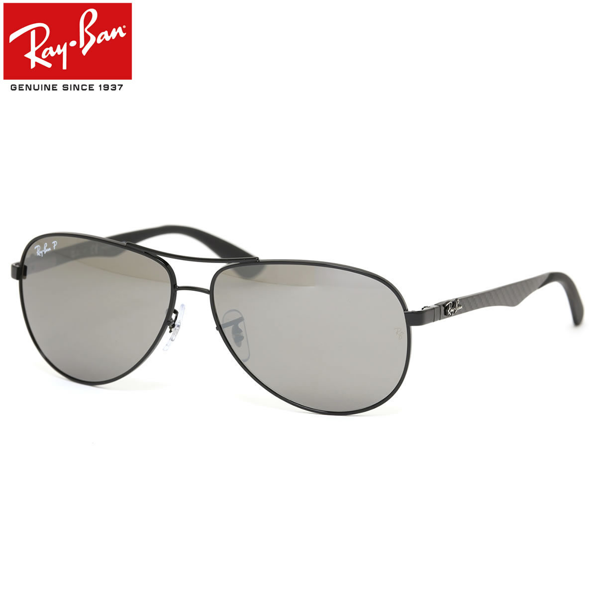 公式 レイバン サングラス ミラー 偏光 テック カーボンファイバー Ray Ban Rb13 002 K7 61サイズ レイバン Rayban Tech Carbon Fibre Flash Lenses 002k7 Cockpit コックピット ツーブリッジ ダブルブリッジ ティアドロップ 偏光レンズ 偏光サングラス メンズ