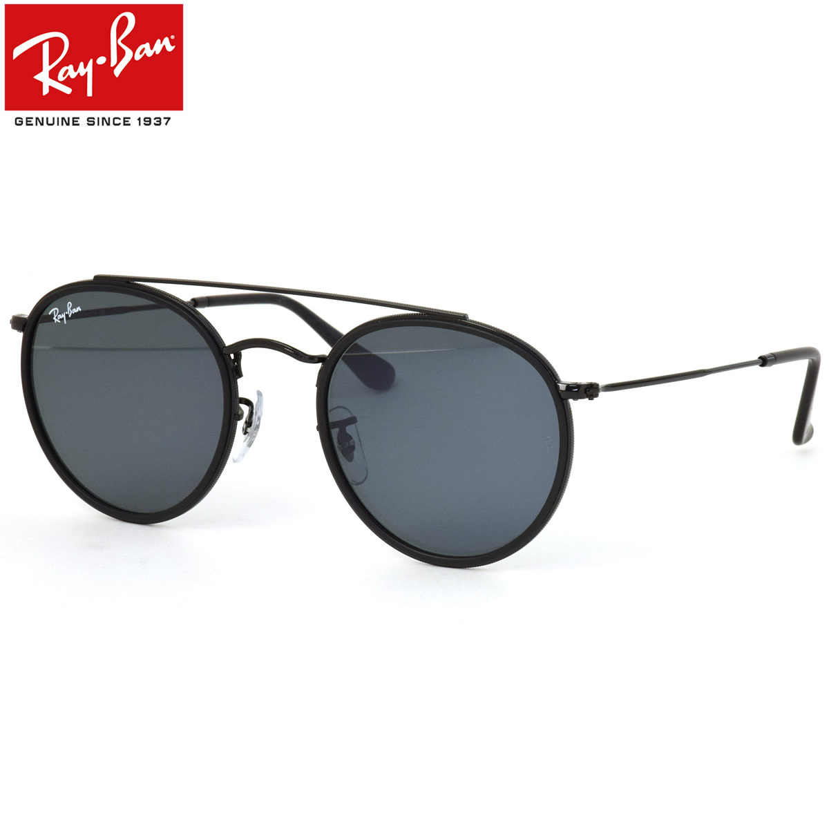 レイバン サングラス ラウンドダブルブリッジ Ray-Ban RB3647N 002/R5 51サイズ レイバン RAYBAN ROUND  DOUBLE BRIDGE 002R5 ROUND METAL ラウンドメタル ツーブリッジ ダブルブリッジ ICONS アイコン 度数付き対応  メンズ