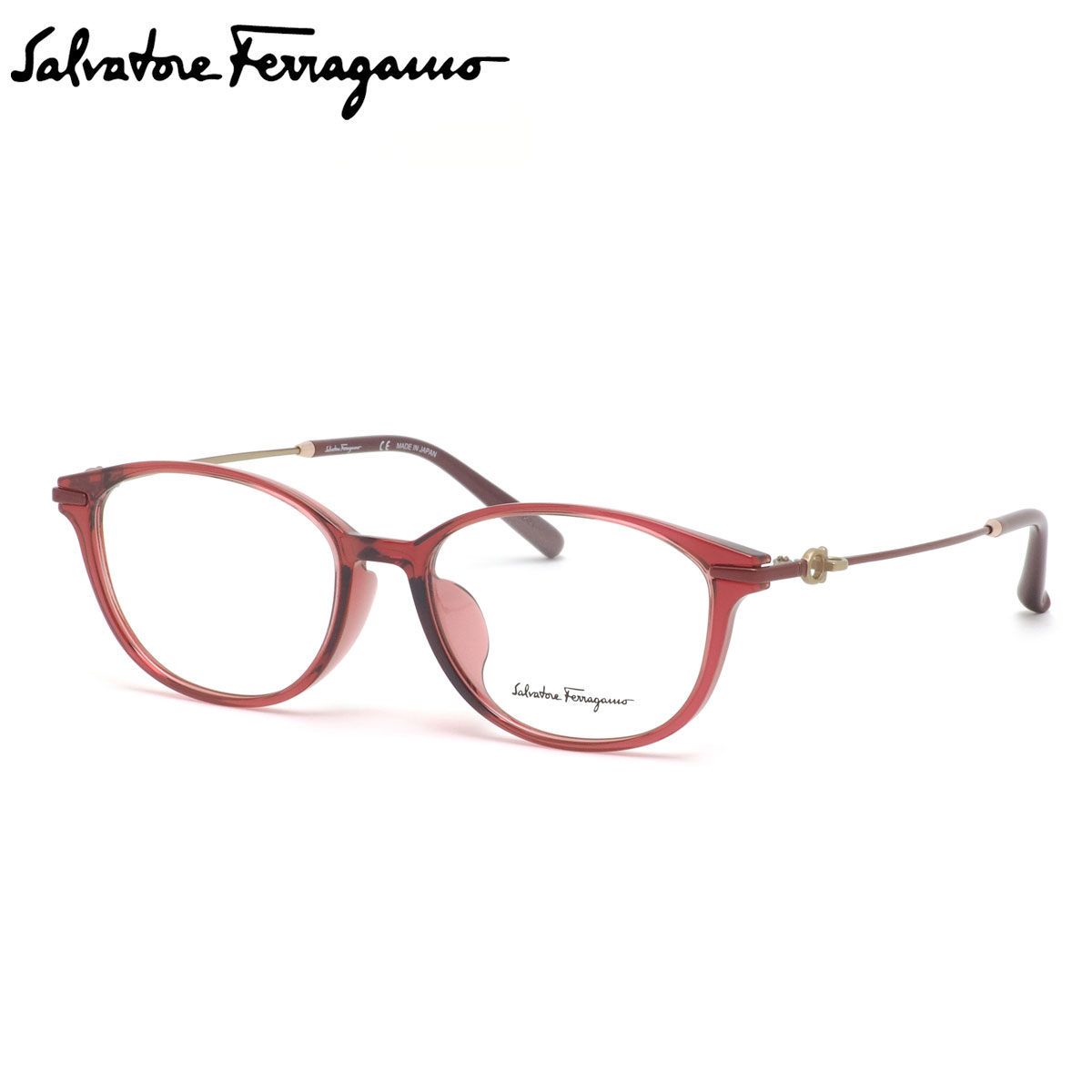 フェラガモ　メガネフレーム　ロゴあり　赤 楽天市場】Salvatore Ferragamo sf2833a-603 レッド 赤 53□16