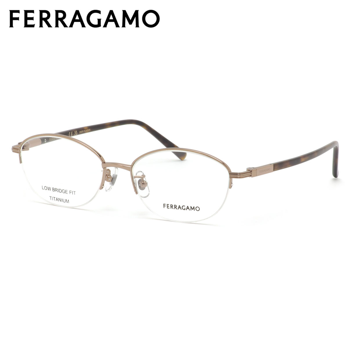 楽天市場】フェラガモ SF2584LB 051 47 メガネ FERRAGAMO チタニウム  