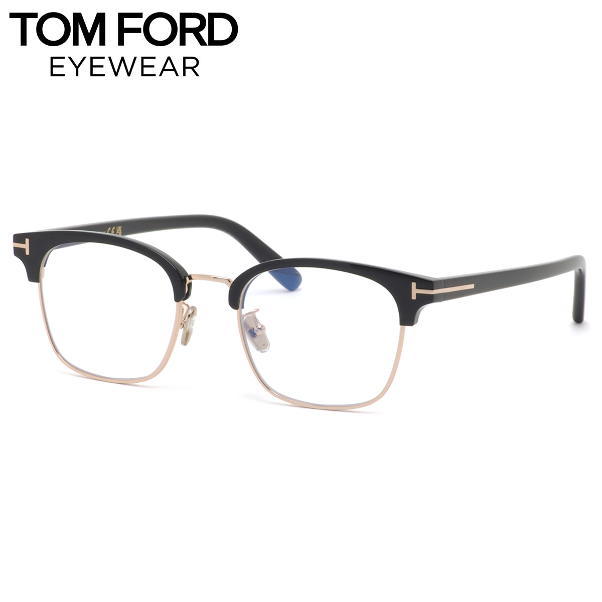 トムフォード TF6001K-B 001 51 メガネ 伊達メガネレンズ付 TOM FORD ブルーライトカット BLUE BLOCK COLLECTION ブルーブロック サーモント MADE IN ITALY メンズ レディース