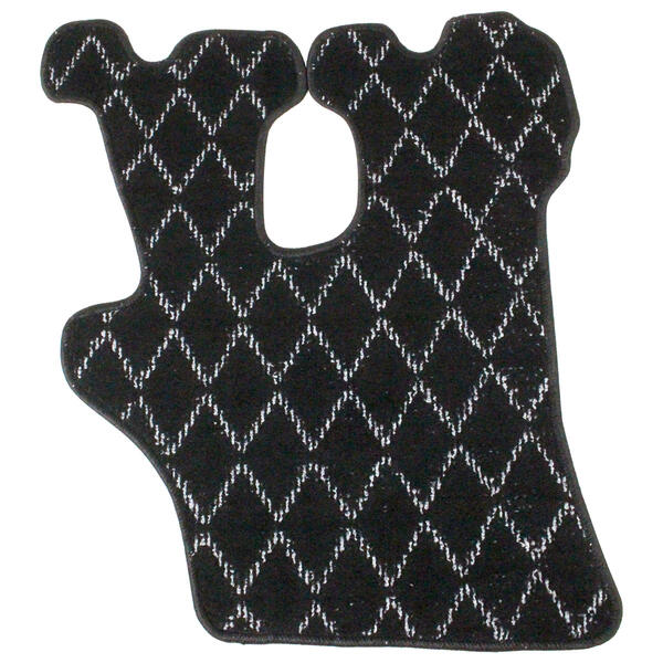 日野レンジャープロ用 運転席 フロアマット　ブラック/黒フチ 日野レンジャープロ用運転席フロアマット黒ブラック⁄赤フチ