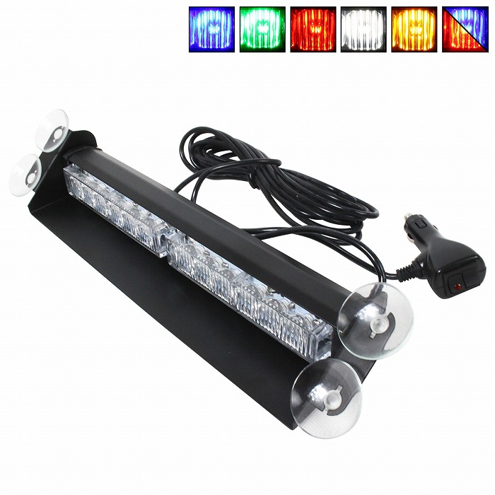 24v ストロボ点滅灯 楽天市場】『全6色』12v/24v フロント リア ガラス固定 LED