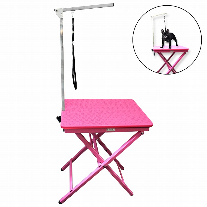 新品　トリミングテーブル　トリミング台　コンパクト　小型犬　ピンク 楽天市場】小型犬 トリミングテーブル トリミング グルーミング ブロー
