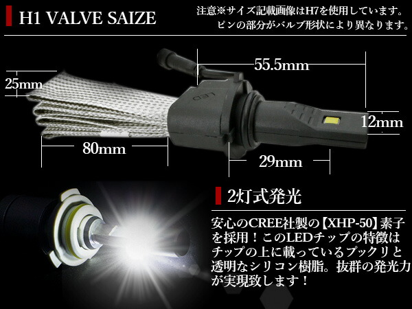 ヒートリボン採用 Led ヘッドライト 高性能 Philips社製 H1 2500lm 6500k 12v 24v 白さ発光 ヒートリボン式 フィリップス ファンレス 一体型 オールインワン 2500ルーメン 6000ケルビン 12v 24v 車 バイク ヘッドランプ ランプ ライト achc Org