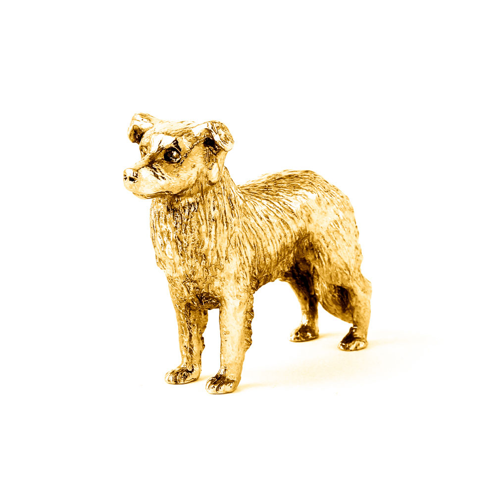 ボーダーコリー 22ct ゴールドプレート 動物 アイテム 雑貨 芸術的 