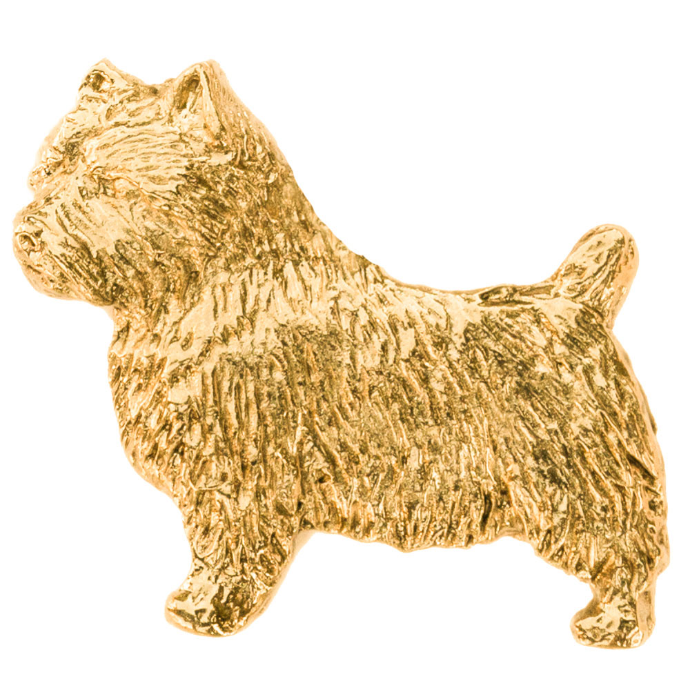 最新 英国製 ノーリッチテリア 雑貨 犬 イギリス製 芸術的 アート ブローチ 22ct アイテム グッズ