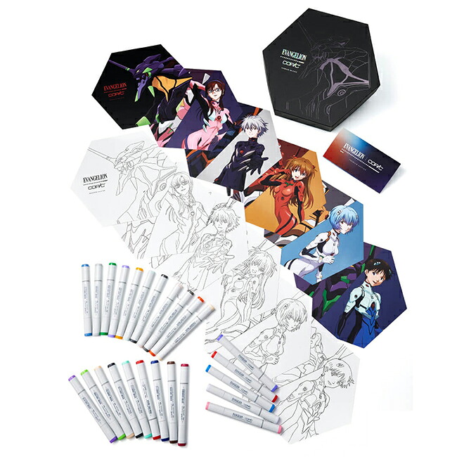 【限定】エヴァンゲリオン×コピックコラボ プレミアムエディション 12502133|The 文房具 令和万葉堂