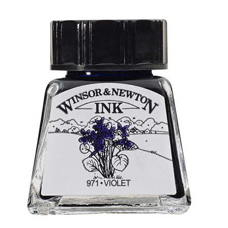 楽天市場 ドローイングインク14ml バイオレット 6c イラストレーターやデザイナーに愛されてきたカラーインク ネコポス便不可 Winsor Newton The 文房具 令和万葉堂