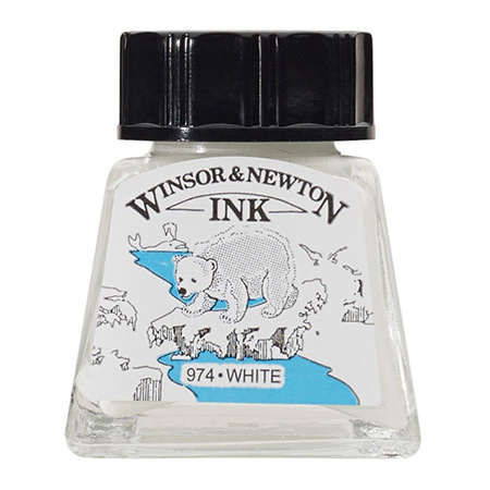 楽天市場 ドローイングインク14ml ホワイト 702a イラストレーターやデザイナーに愛されてきたカラーインク ネコポス便不可 Winsor Newton The 文房具 令和万葉堂