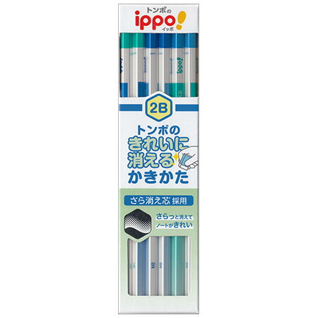 楽天市場 名入れ無料 Ippoきれいに消えるかきかたえんぴつ 2b ブルー 12本入 Kb Kskm01 2b キレイに消せる芯を採用した書き方鉛筆 4箱までネコポス便可能 トンボ M在庫 The 文房具 令和万葉堂