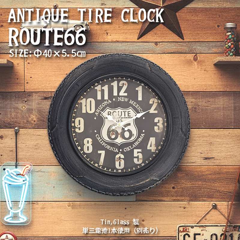 楽天市場】ホイールクロック | 時計 壁掛け時計 インテリア ガレージ