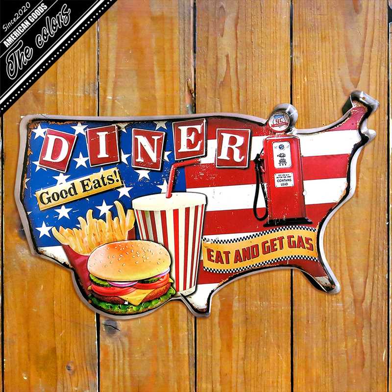 楽天市場】アメリカン雑貨 サインプレート ブリキ看板 ガレージ