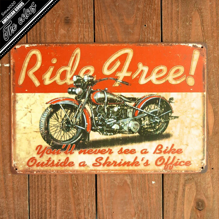 楽天市場】アメリカン雑貨 サインプレート ブリキ看板 ルート66 バイク