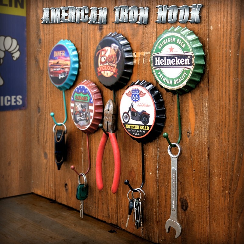楽天市場】アメリカン雑貨 アイアンフック 壁掛け アンティーク