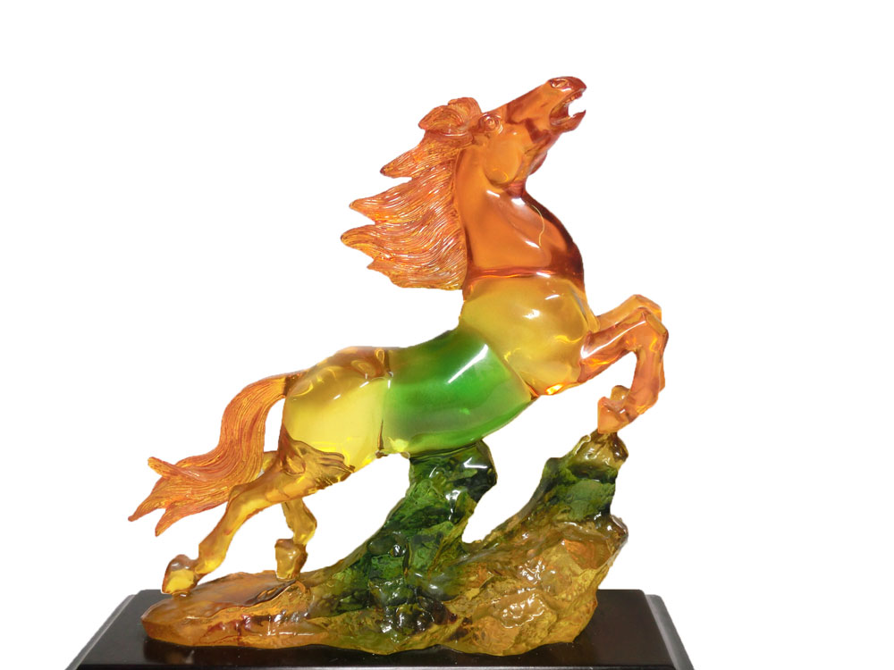 楽天市場】金運上昇 祈願！ 金運 乗翔馬 （高さ約20.0cm）銅製