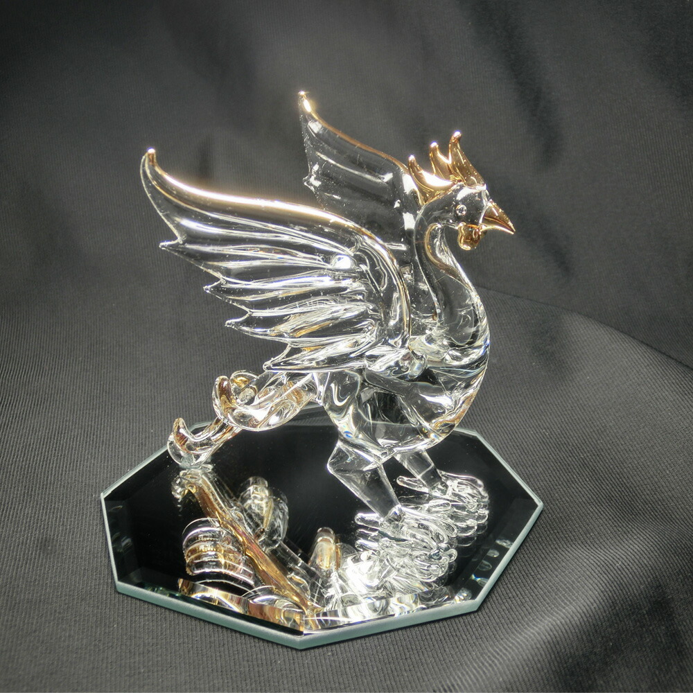 結晶 鳳凰 八角茴香銀鏡 スタンドラッキー 量さおおよそ10cm 風水グッズ 開運グッズ 盛運の装具 ハンドメイド 幸運を齎らす 鳳凰の置物 鳳 Yourdesicart Com