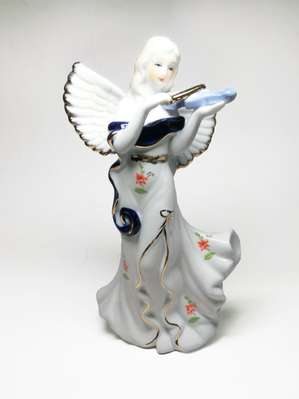 楽天市場】エンジェルバイオリン 2つセット天使の置物 美しい置物