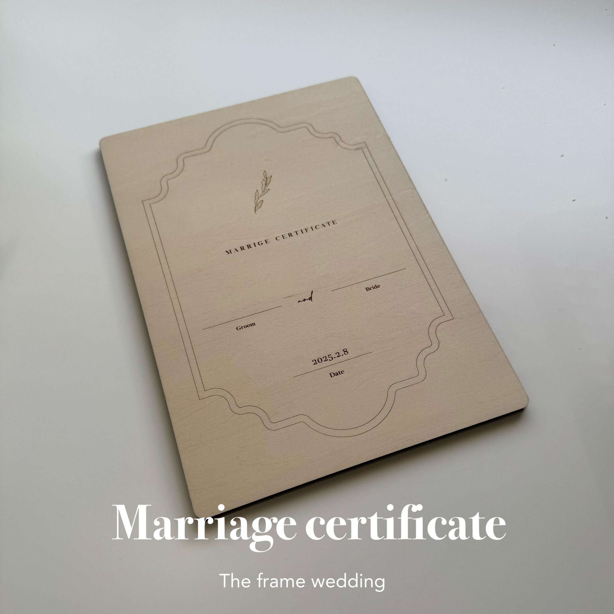 楽天市場】木製結婚証明書book型 Marriage certificate 結婚証明書 名