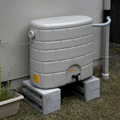 雨水タンク 家庭用 貯水タンク おしゃれ 防災 雨音くん 120Lセット タキロン 【工場ダイレクト出荷の為代引き不可】