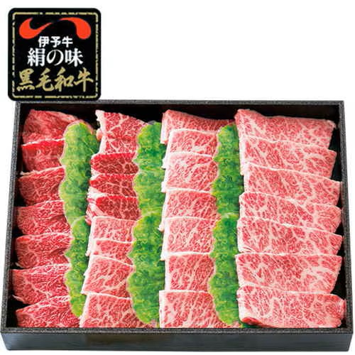 焼肉用 カルビ (三角バラ400ｇ) 伊予牛 絹の味 黒毛和牛 (株)ビージョイ 伊予牛 牛 牛肉 肉 焼肉 カルビ