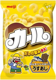 (20ケース)(送料込み) 明治 カールうすあじ 68g まとめ買い（&times;200）4902777010304｜中国四国のスーパー・フジの通販