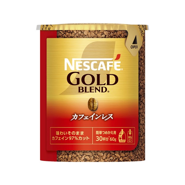 ネスレ ゴールドブレンド カフェインレス エコ 60g まとめ買い(&times;12)|4902201416566|(011020)｜中国四国のスーパー・フジの通販