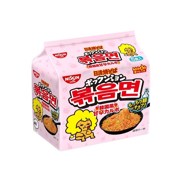 楽天市場】日清焼そば ポックンミョン 韓国風甘辛カルボ(5食入×6セット