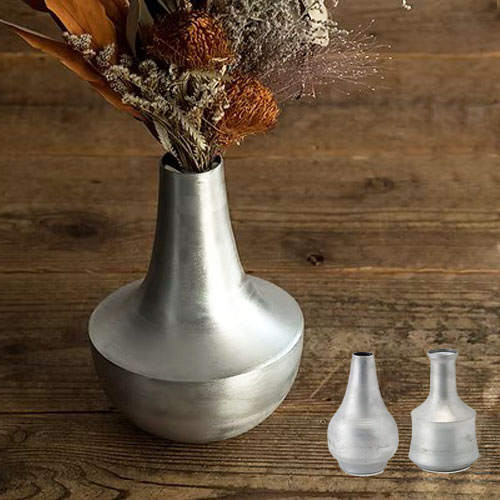 楽天市場】Alx Vase【 Iron Blue 】花瓶 アルミ製 フラワーベース 口径