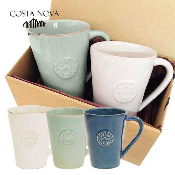 楽天市場 Costa Nova マグカップ 2pcs ギフトボックスセット Nova Gift Boxラッピング 選べるメッセージカード付き あす楽対応 The Gift By Fp