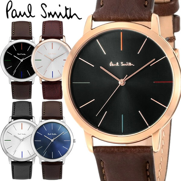 極点スミス Paul Smith ウオッチ メンズ 革三尺帯 MA 41粍 本革なめし革三尺帯 古典派音楽 ブランド名 御覧になる P10051 P10052 P10053 P10056 P10057 P10059