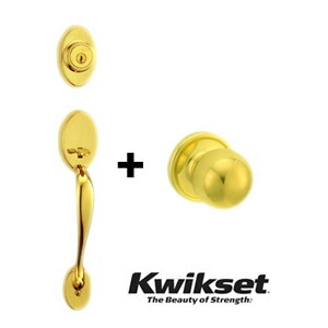 楽天市場】Kwikset 玄関ハンドルセット 800CE-LIP チェルシー(外) +