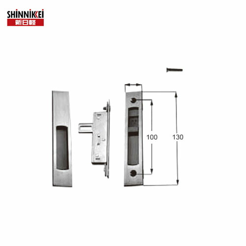 楽天市場 新日軽 Lixil アルミサッシ 引戸錠 戸先 引き戸 サイド錠 鍵 交換 取替え ウエスト West 主な使用ドア 旧エレスター1800 00 引戸 引違戸 The Kagi堂