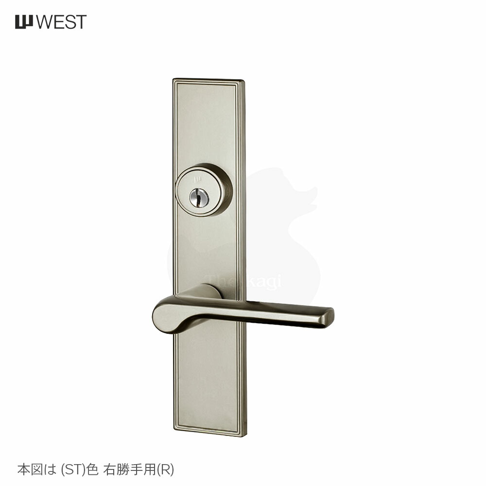 楽天市場】WEST レバーハンドル錠 159 丸座 表示錠(旧仕様) 扉厚30