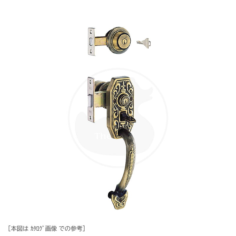 GOAL サムラッチハンドル錠 GB-49 扉厚25-33mm BS64mm 左右勝手兼用 キー3本付 ギザキーシリンダー仕様 GOAL AD + GF【GB49】【ゴール メンテナンス部品】｜THE・KAGI堂