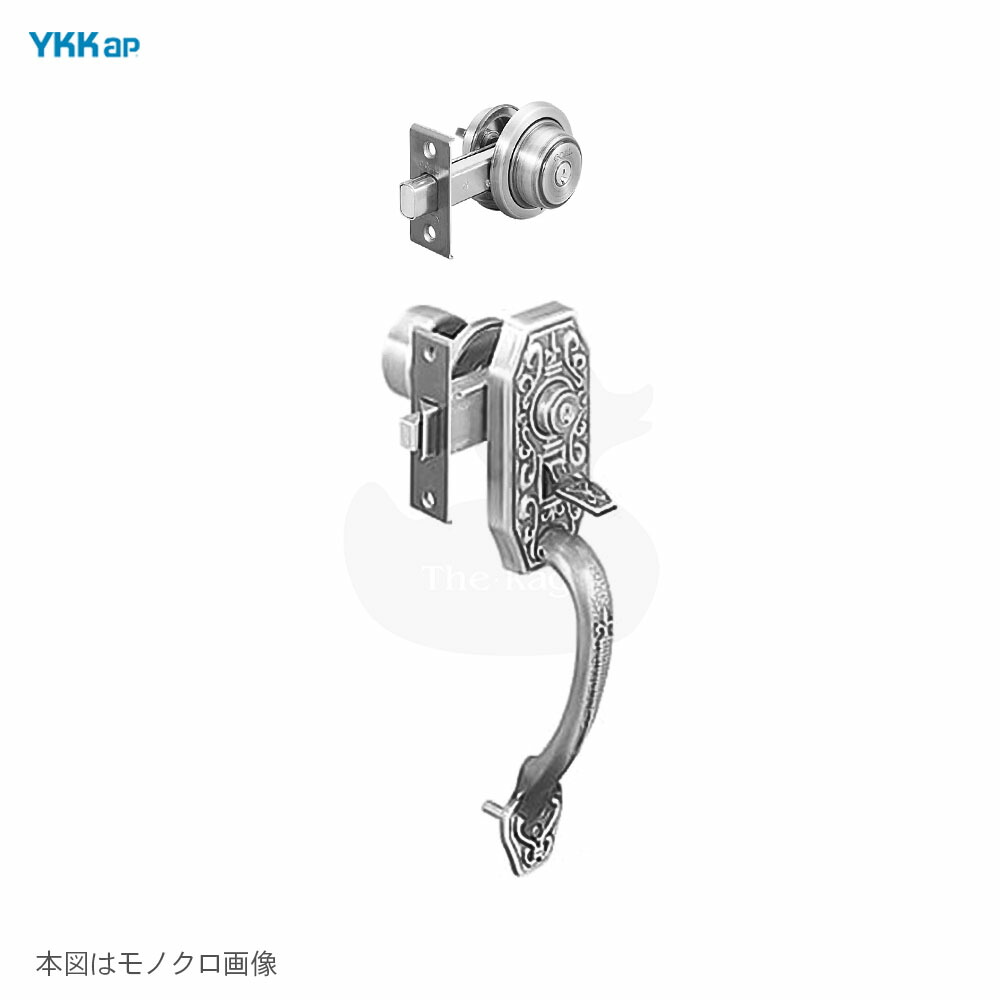【4/17 09:59迄 全品P10倍】YKK サムラッチハンドル YB HHJ-0229 BS64mm 扉厚34mm キー3本付 左右勝手兼用 玄関 装飾錠 主錠+補助錠 GOAL ピンシリンダー仕様 2個同一キー GF AD 錠ケース付【YKK AP メンテナンス部品】