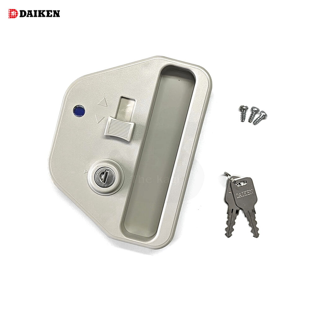 ダイケン 物置錠 DMKNRP1309 パステルグレー色 キー2本付 2009年~2011年 DM-KNF型・連続型物置DM-KNR型用【KR】【ダイケン物置 DAIKEN メンテナンス部品】|THE・KAGI堂