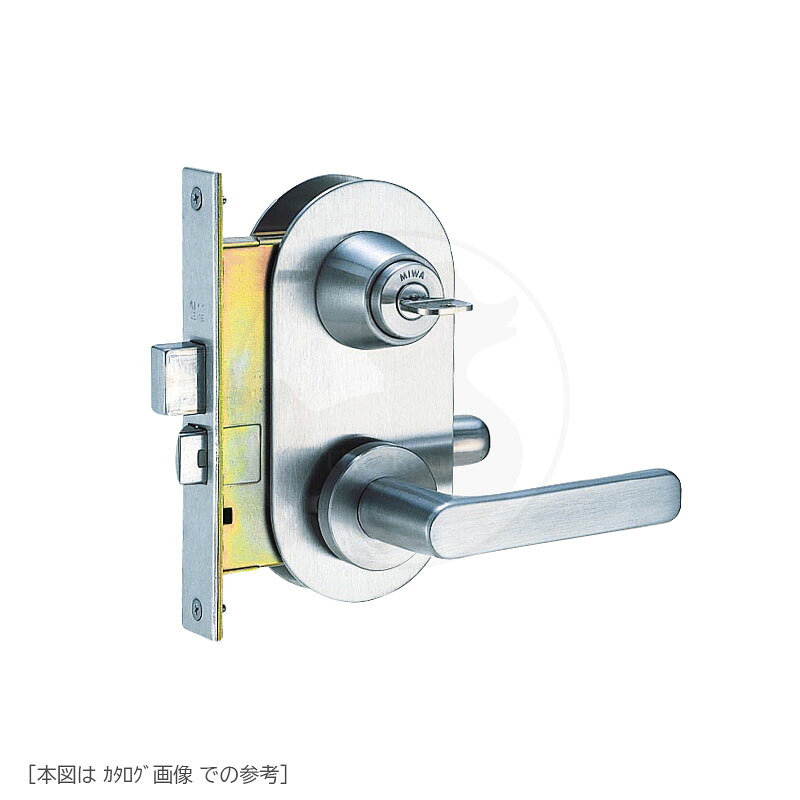 MIWA レバーハンドル錠 M-57 扉厚30mm BS64mm 左右勝手兼用 キー3本付 ギザキーシリンダー仕様 MIWA LE-16【M57】【美和ロック ミワ メンテナンス部品】