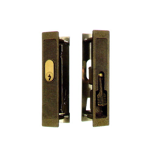 WEST 引戸錠 300-S0105-BT 扉厚30-31mm ブロンズ色 キー3本付 玄関 アルミサッシ 召合錠 YKK,立山,アルコック等【KH-1B KH1B】【ウエスト メンテナンス部品】｜THE・KAGI堂