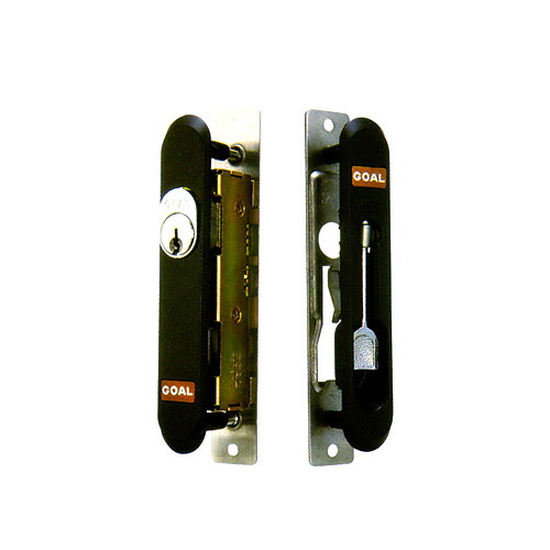 【4/17 09:59迄 全品P10倍】TOSTEM 引戸錠 D1Y53 扉厚25-33mm ブロンズ色 キー3本付 アルミサッシ 穂高2枚引戸 召合錠 GOAL製【Kシリーズ 引違錠 KH-31】【LIXIL トステム メンテナンス部品】